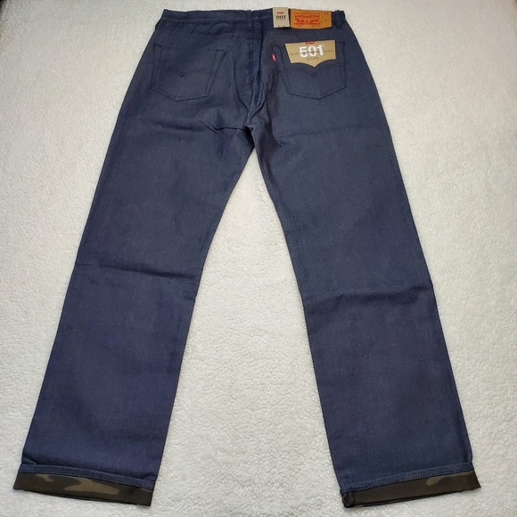 Mens Levi's 501 Original Camo Lining Sz 36/34 NWT - Picture 9 of 12